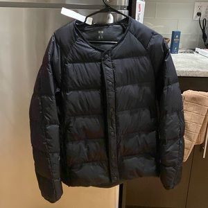 Uniqlo puffer coat black